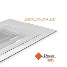 Lastra Policarbonato Compatto Trasparente 2050x1000x4 mm